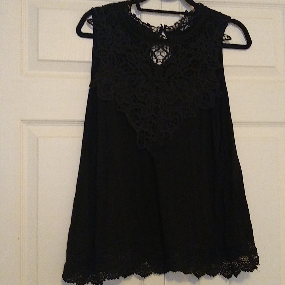 Crochet Black Top